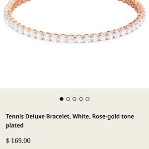 Swarovski Tennis Deluxe Bracelet, Rose Gold